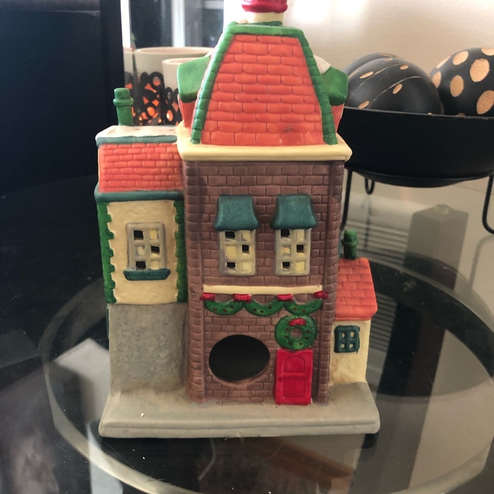 Holiday Toy & Clock Store Lighted Christmas Village Building | Porcelain Decor - Picture 4 of 6